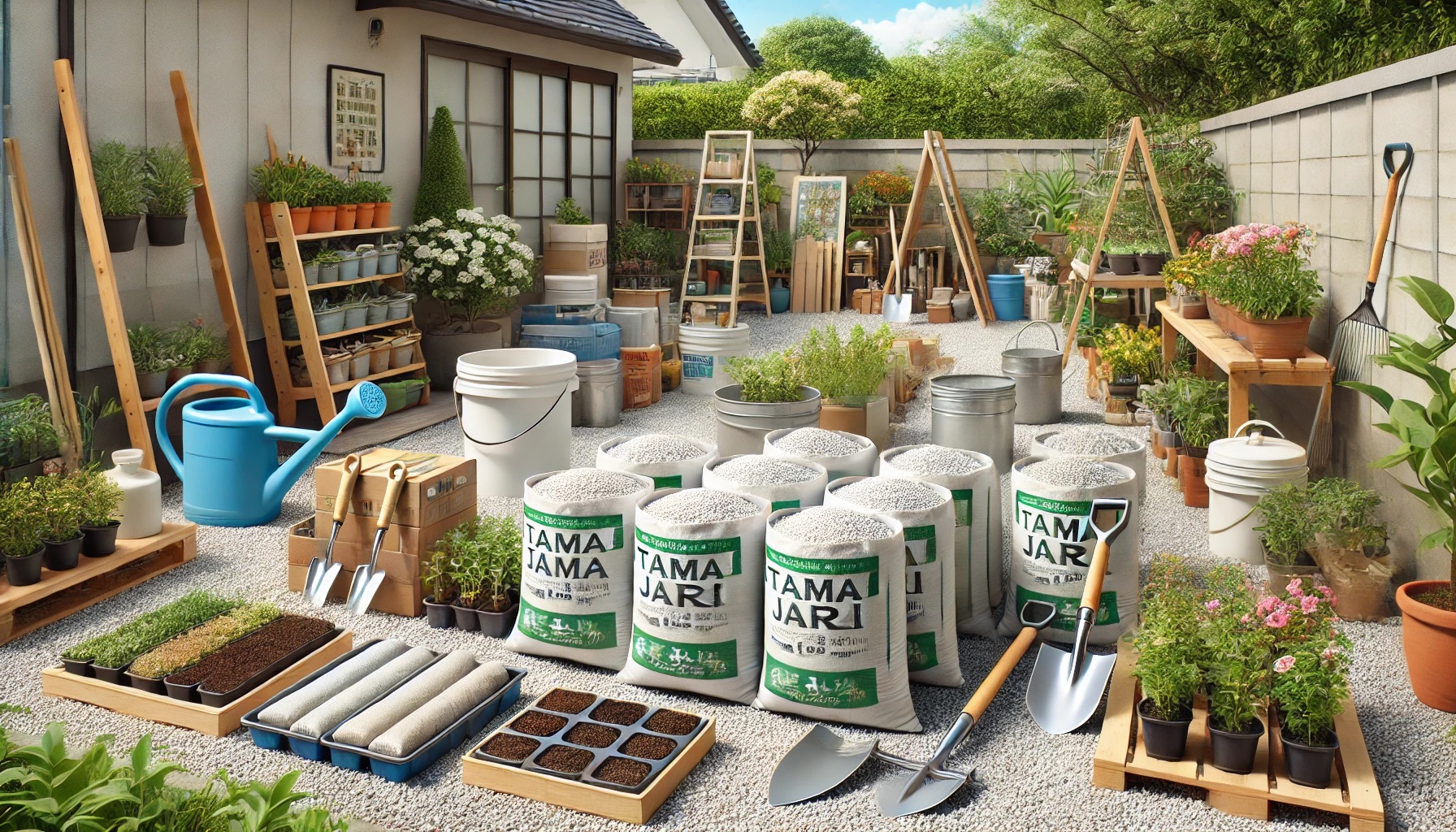 庭の手入れや雑草の手入れ、DIYをするための道具類