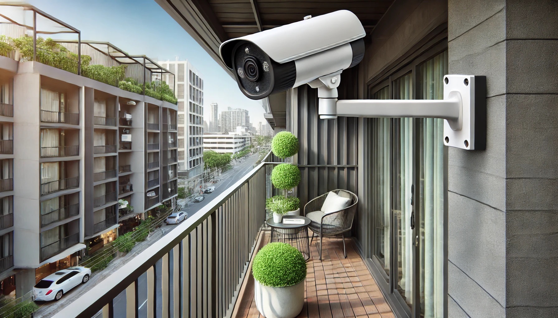 防犯カメラ、マンションのベランダに設置、セキュリティ対策